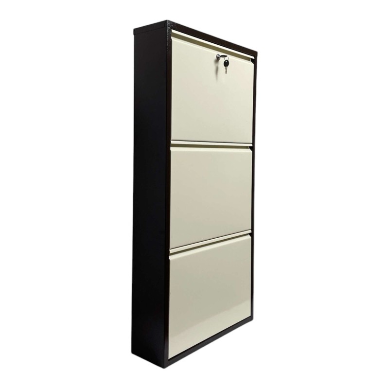 Shoe Cabinet Primo 3 - Brown, Cream Brown
Cream