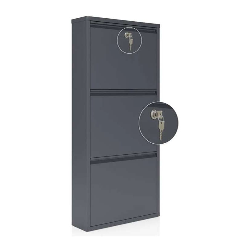 Shoe Cabinet Primo 3 - Anthracite Anthracite