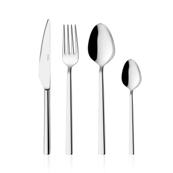 Cutlery Set (24 Pieces) Olympos24 Chrome