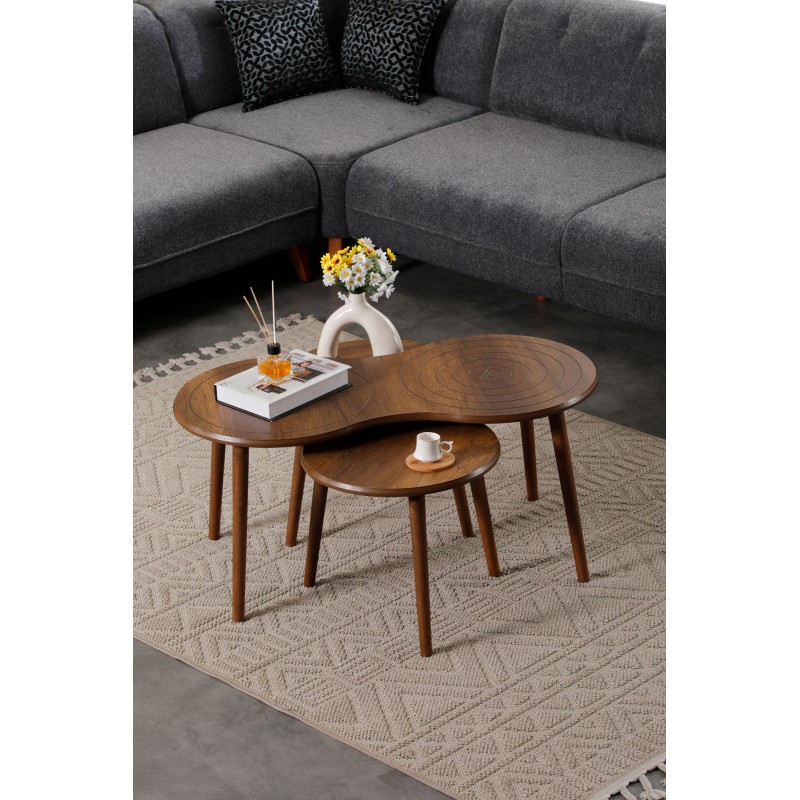 Coffee Table Set Marlo - Walnut Walnut