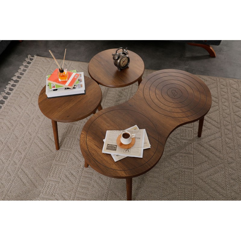 Coffee Table Set Marlo - Walnut Walnut