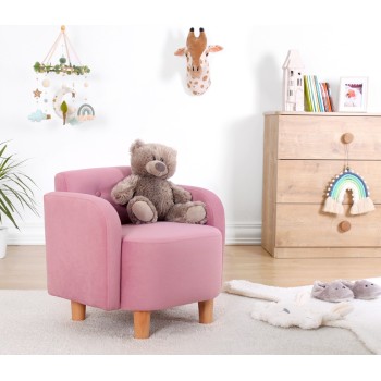 Kid's Wing Chair Volie - Pink Pink