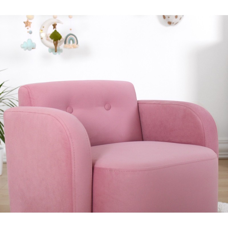 Kids Wing Chair Volie - Pink Pink