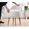 Atelier del Sofa Pouffe Rufmee - White White