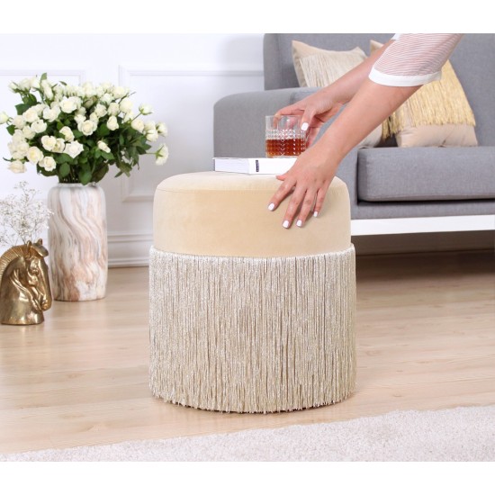 Pouffe Merkur - Cream Cream Pouffe Merkur - Cream Cream