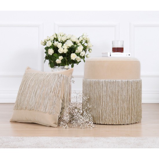 Pouffe Merkur - Cream Cream Pouffe Merkur - Cream Cream
