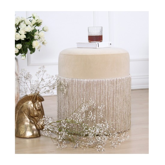 Pouffe Merkur - Cream Cream Pouffe Merkur - Cream Cream