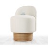 Atelier del Sofa Pouffe Barren Puf - Cream Cream