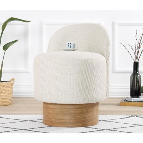 Atelier del Sofa Pouffe Barren Puf - Cream Cream
