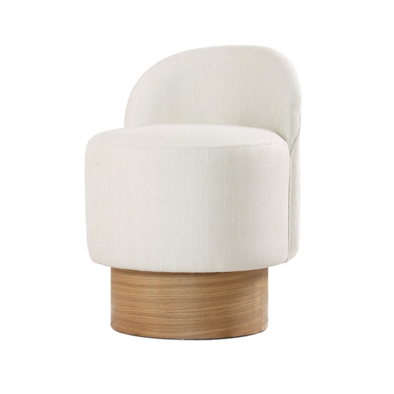 Atelier del Sofa Pouffe Barren Puf - Cream Cream