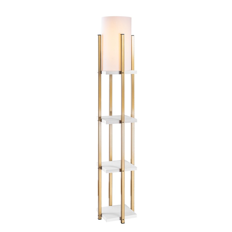 Floor Lamp 7119 - White, Gold White
Gold