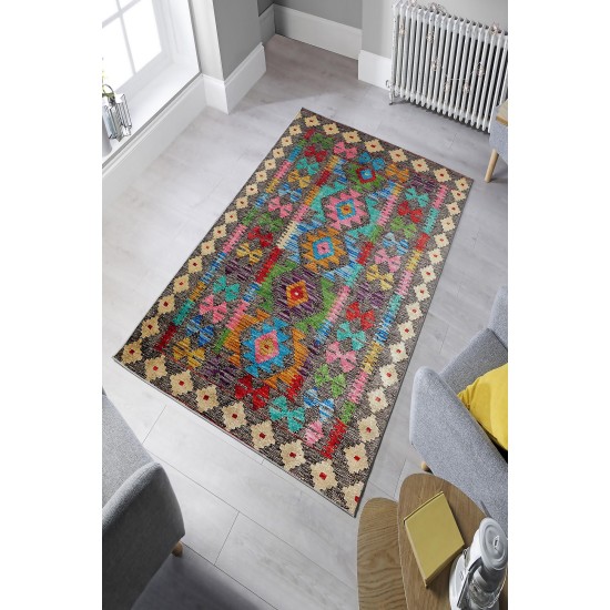 Carpet (60 x 100) W1178 - Multicolor Multicolor Carpet (60 x 100) W1178 - Multicolor Multicolor