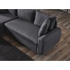 Corner Sofa-Bed Flavia - Dark Grey Dark Grey
