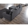 Corner Sofa-Bed Flavia - Dark Grey Dark Grey