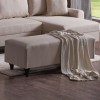 Corner Sofa-Bed Flavia - Beige Beige