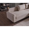Corner Sofa-Bed Flavia - Beige Beige