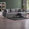Corner Sofa-Bed Flavia - Grey Grey