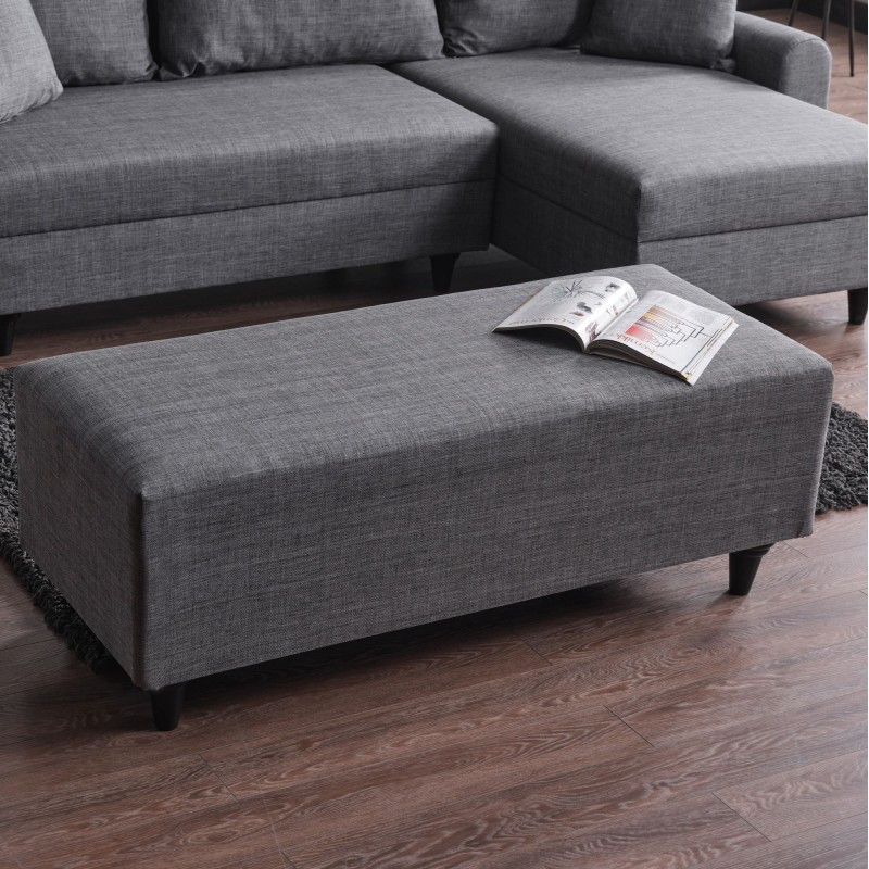 Corner Sofa-Bed Flavia - Grey Grey
