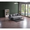 Corner Sofa-Bed Flavia - Grey Grey