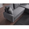 Corner Sofa-Bed Flavia - Grey Grey