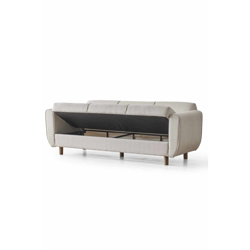 3-Seat Sofa-Bed Flavia - Beige Beige