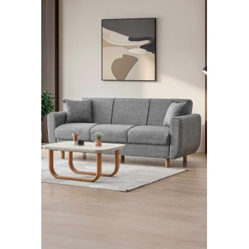 3-Seat Sofa-Bed Flavia - Grey Grey