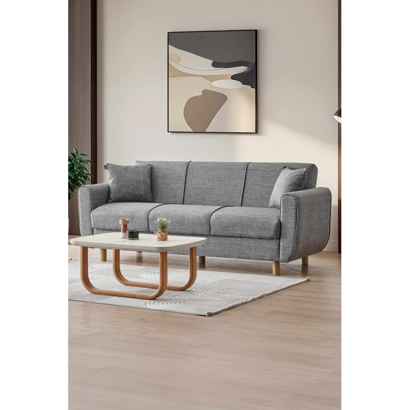 3-Seat Sofa-Bed Flavia - Grey Grey