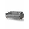 3-Seat Sofa-Bed Flavia - Grey Grey