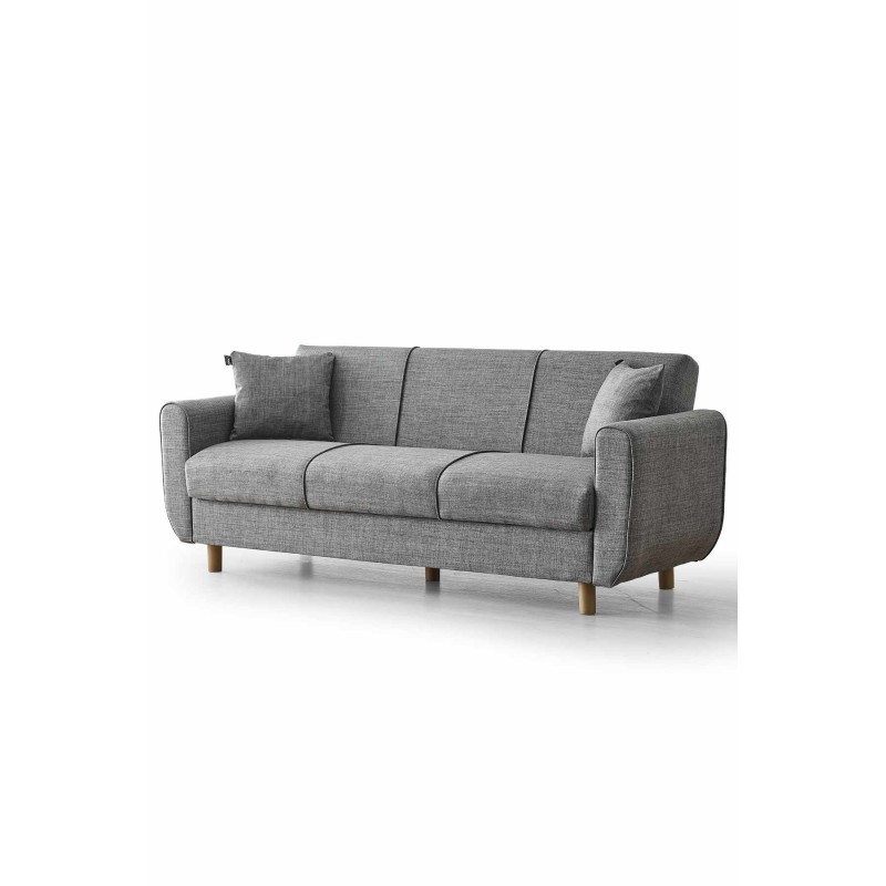 3-Seat Sofa-Bed Flavia - Grey Grey