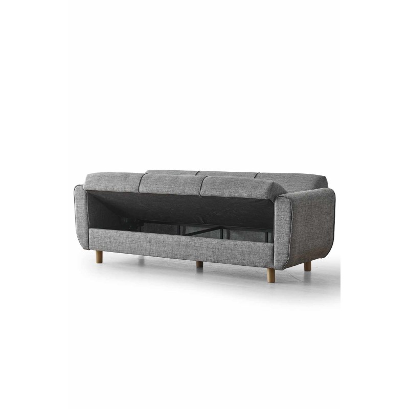 3-Seat Sofa-Bed Flavia - Grey Grey