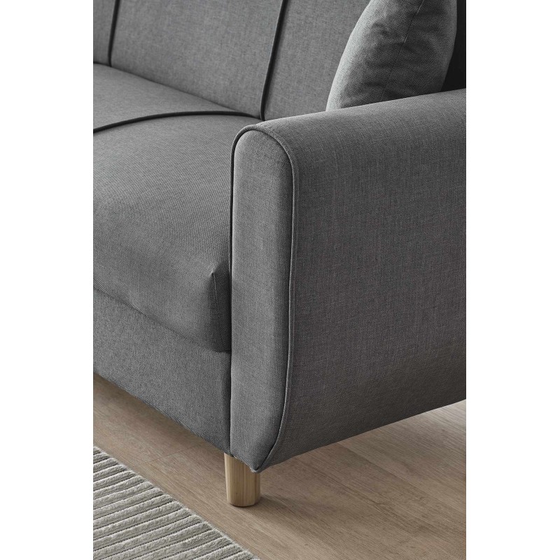 3-Seat Sofa-Bed Flavia - Dark Grey Dark Grey