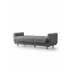 3-Seat Sofa-Bed Flavia - Dark Grey Dark Grey