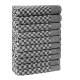 Hermia Kitchen Towel Set (10 Pieces) Lola - Anthracite Anthracite