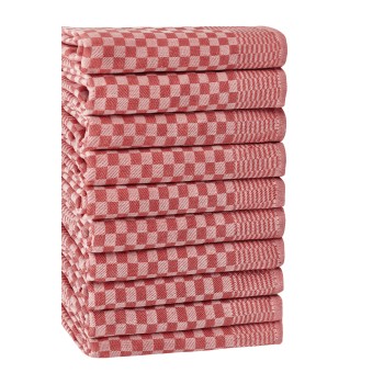 Kitchen Towel Set (10 Pieces) Lola - Red Red