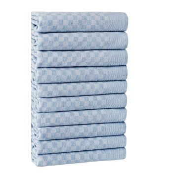 Kitchen Towel Set (10 Pieces) Lola - Light Blue Light Blue