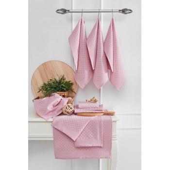 Kitchen Towel Set (10 Pieces) Lola - Pink Pink