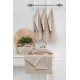 Kitchen Towel Set (10 Pieces) Lola - Cream Cream Hermia Kitchen Towel Set (10 Pieces) Lola - Cream Cream