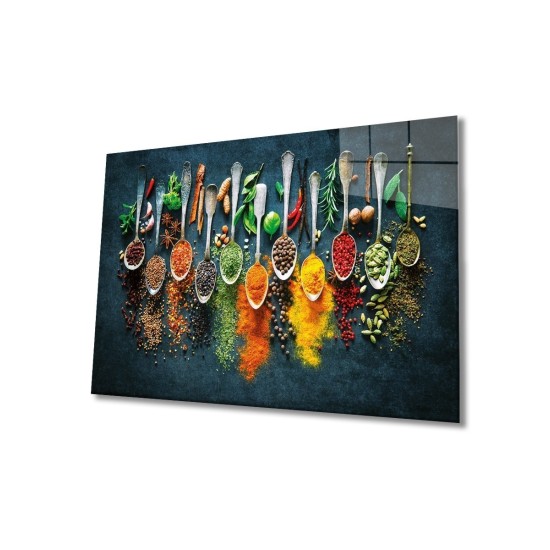 Decorative Tempered Glass Painting 0464 - 72 x 46 Multicolor Wallxpert Decorative Tempered Glass Painting 0464 - 72 x 46 Multicolor
