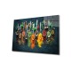 Decorative Tempered Glass Painting 0464 - 72 x 46 Multicolor Wallxpert Decorative Tempered Glass Painting 0464 - 72 x 46 Multicolor