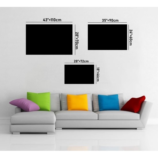 Decorative Tempered Glass Painting 0464 - 72 x 46 Multicolor Wallxpert Decorative Tempered Glass Painting 0464 - 72 x 46 Multicolor