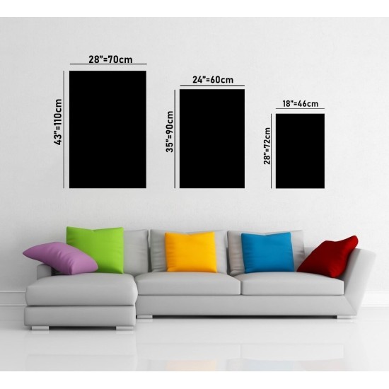 Decorative Tempered Glass Painting 0464 - 72 x 46 Multicolor Wallxpert Decorative Tempered Glass Painting 0464 - 72 x 46 Multicolor