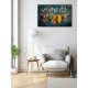 Decorative Tempered Glass Painting 0464 - 72 x 46 Multicolor Wallxpert Decorative Tempered Glass Painting 0464 - 72 x 46 Multicolor
