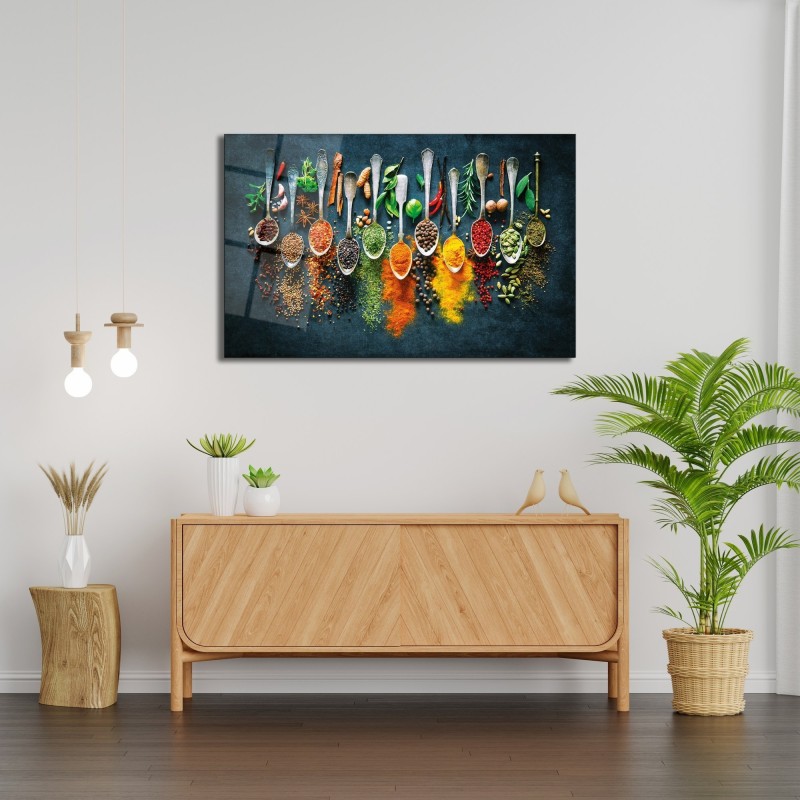 Wallxpert Decorative Tempered Glass Painting 0464 - 72 x 46 Multicolor