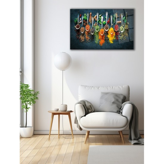 Decorative Tempered Glass Painting 0464 - 72 x 46 Multicolor Wallxpert Decorative Tempered Glass Painting 0464 - 72 x 46 Multicolor