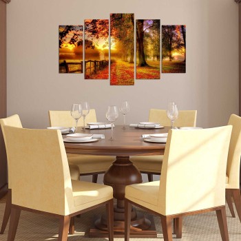 Decorative MDF Painting (5 Pieces) 5PMX-070 Multicolor
