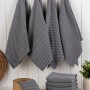 Kitchen Towel Set (10 Pieces) Eloise - Anthracite Anthracite