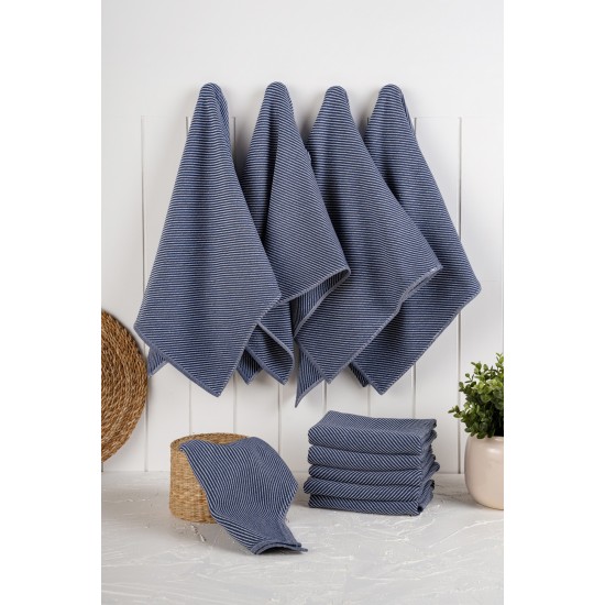 Kitchen Towel Set (10 Pieces) Eloise - Dark Blue Dark Blue Hermia Kitchen Towel Set (10 Pieces) Eloise - Dark Blue Dark Blue