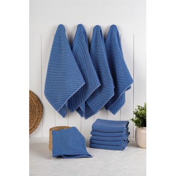 Kitchen Towel Set (10 Pieces) Eloise - Night Blue Night Blue