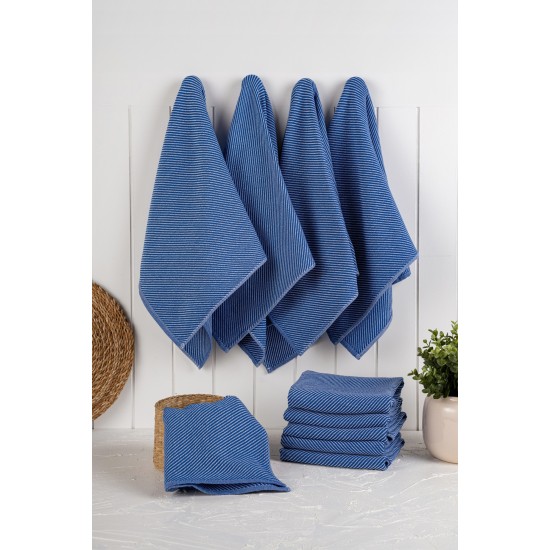 Hermia Kitchen Towel Set (10 Pieces) Eloise - Night Blue Night Blue