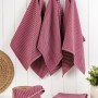 Kitchen Towel Set (6 Pieces) Eloise - Claret Red Claret Red